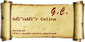 Göndör Celina névjegykártya